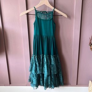 Joyfolie catrin teal green dress